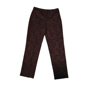 Jones New York Brown Patterned Trousers